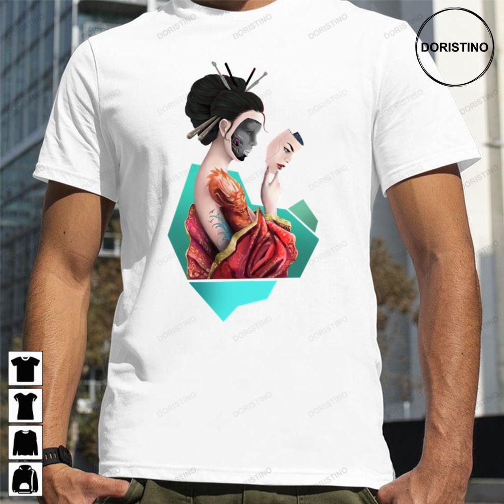 Geisha Ghost In The Shell Awesome Shirts